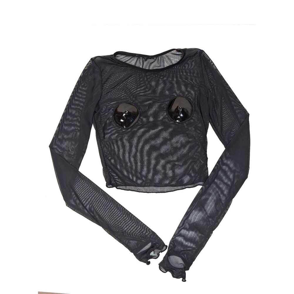 Dolls Kill Widow Reign of Pleasure Mesh Top